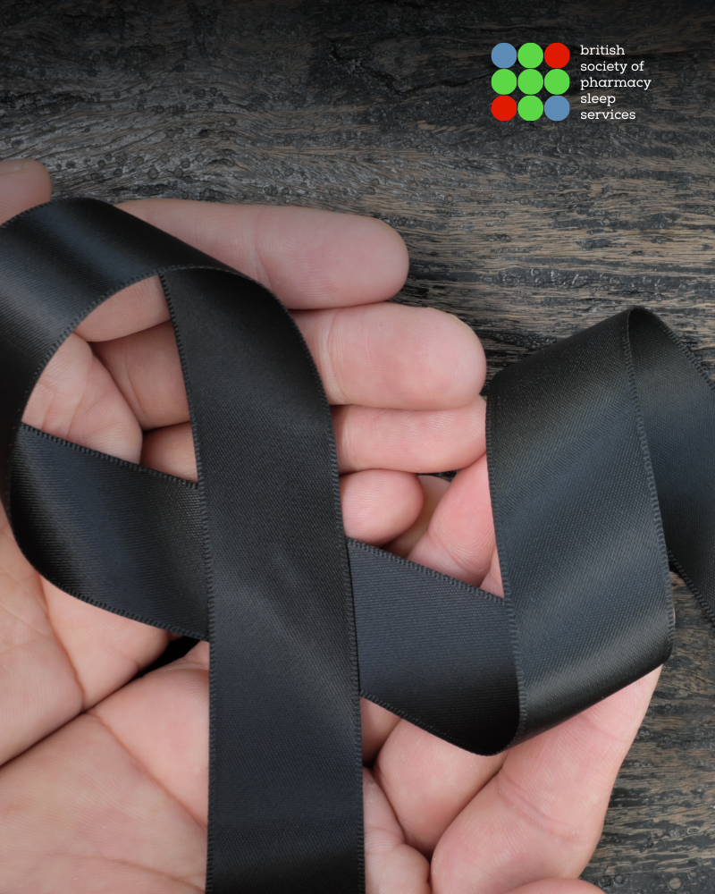Black ribbon Narcolepsy awareness campaign